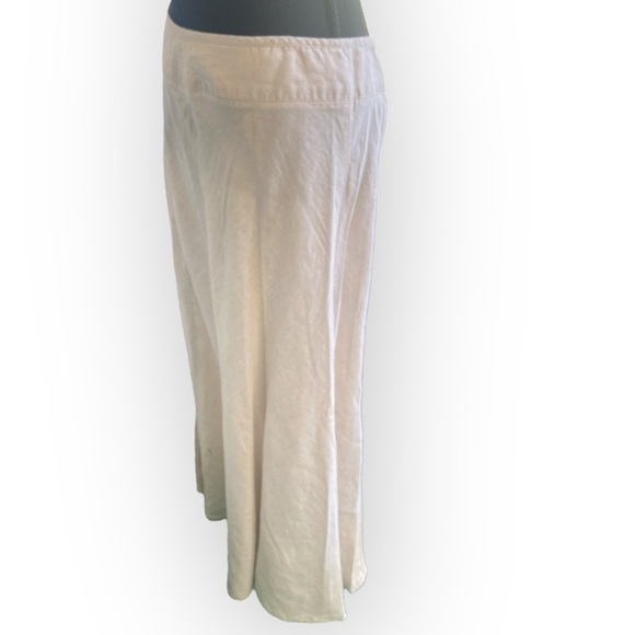 Charter Club Linen Drop Waist Maxi Skirt Neutral Tan Women’s Size 8 BALL… - Picture 8 of 11